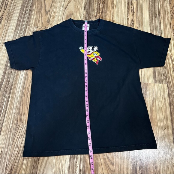 Mighty Mouse Short Sleeve T-Shirt Cartoon Disney Men’s Extra Large Black - Picture 3 of 7